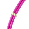 Cabo de carregamento USB-C Intenso com alça para telemóvel, carregamento rápido 60 W, comprimento ajustável 1,65 m, nylon, rosa néon