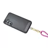 Cabo de carregamento USB-C Intenso com alça para telemóvel, carregamento rápido 60 W, comprimento ajustável 1,65 m, nylon, rosa néon