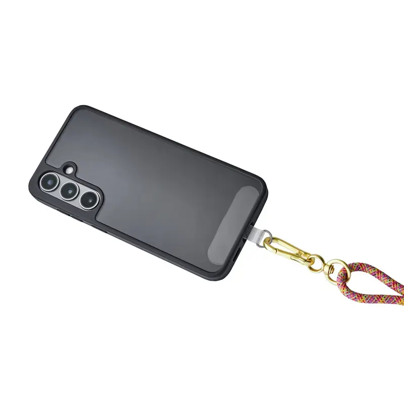 Cabo de carregamento USB-C Intenso com alça para telemóvel, carregamento rápido 60 W, comprimento ajustável 1,65 m, nylon, multicolor