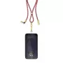 Cabo de carregamento USB-C Intenso com alça para telemóvel, carregamento rápido 60 W, comprimento ajustável 1,65 m, nylon, multicolor