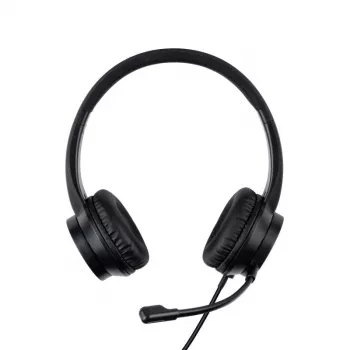 Headset Lindy USB-C Office Headset com fios 20-20000 Hz 1,95 m preto