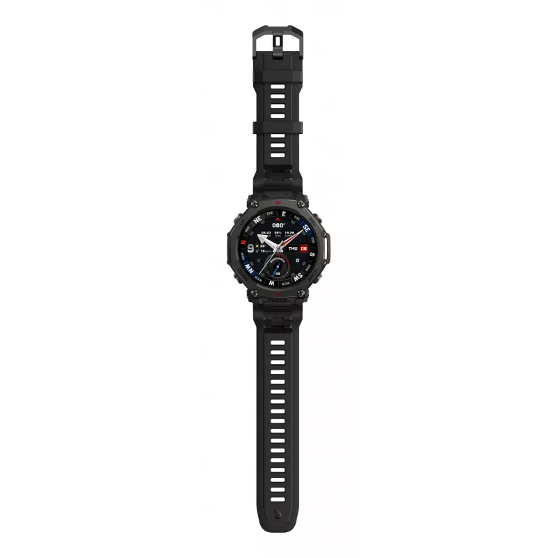 Amazfit T-Rex 3 Pro 3,81 cm (1,5 polegadas) AMOLED 48 mm digital 480 x 480 píxeis ecrã tátil preto Wi-Fi GPS (satélite)