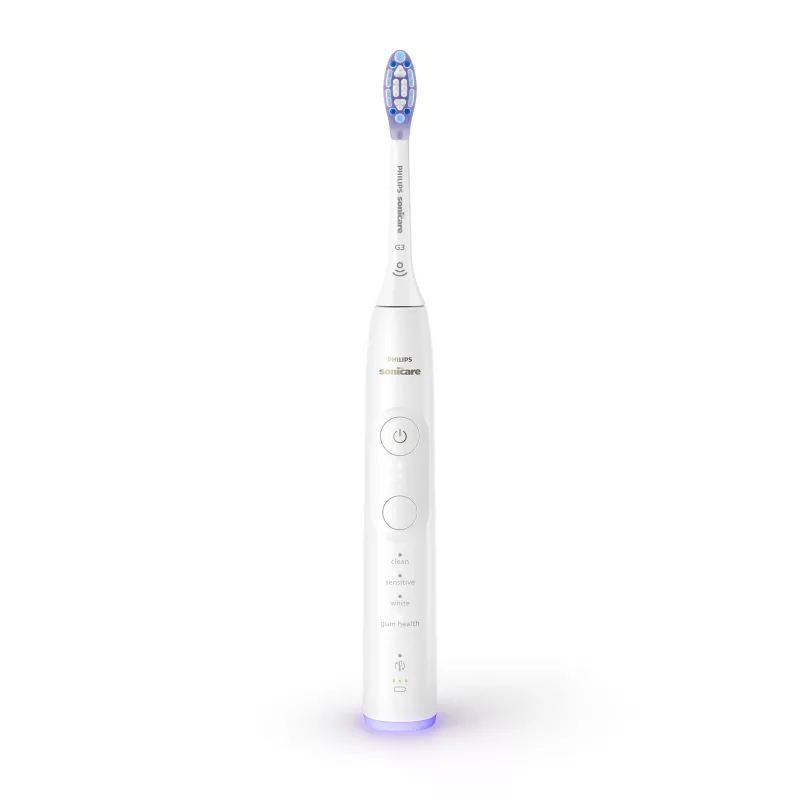 Philips Series 7100 HX7420/01 escova de dentes sónica — 62.000 movimentos/min., 4 modos, sensor de pressão, Bluetooth, recarregável (branco)
