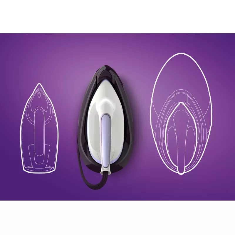 Estação de engomar a vapor Philips PSG6024/30 — 2400 W, golpe de vapor 500 g/min, depósito 1,8 L, base SteamGlide Plus