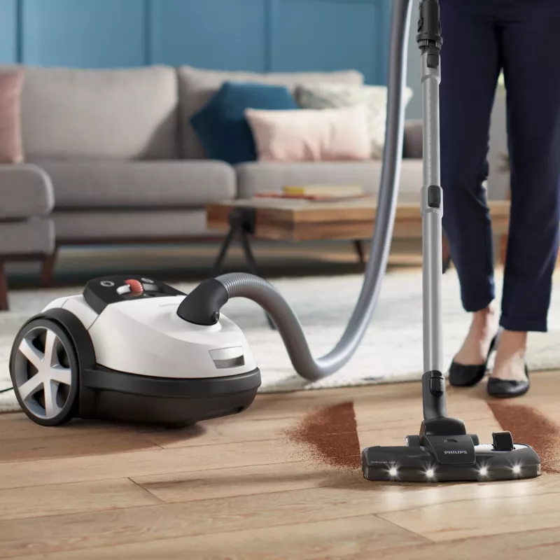 Aspirador de pó com saco Philips 8000-Serie XD8142/12 — 900 W, saco 4 L, HEPA, raio de ação 12 m