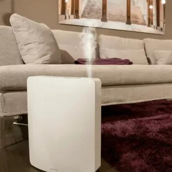 Humidificador ultrassónico compacto para casa Stylies Leonis – funcionamento silencioso, névoa fina para sala, quarto e escritórios