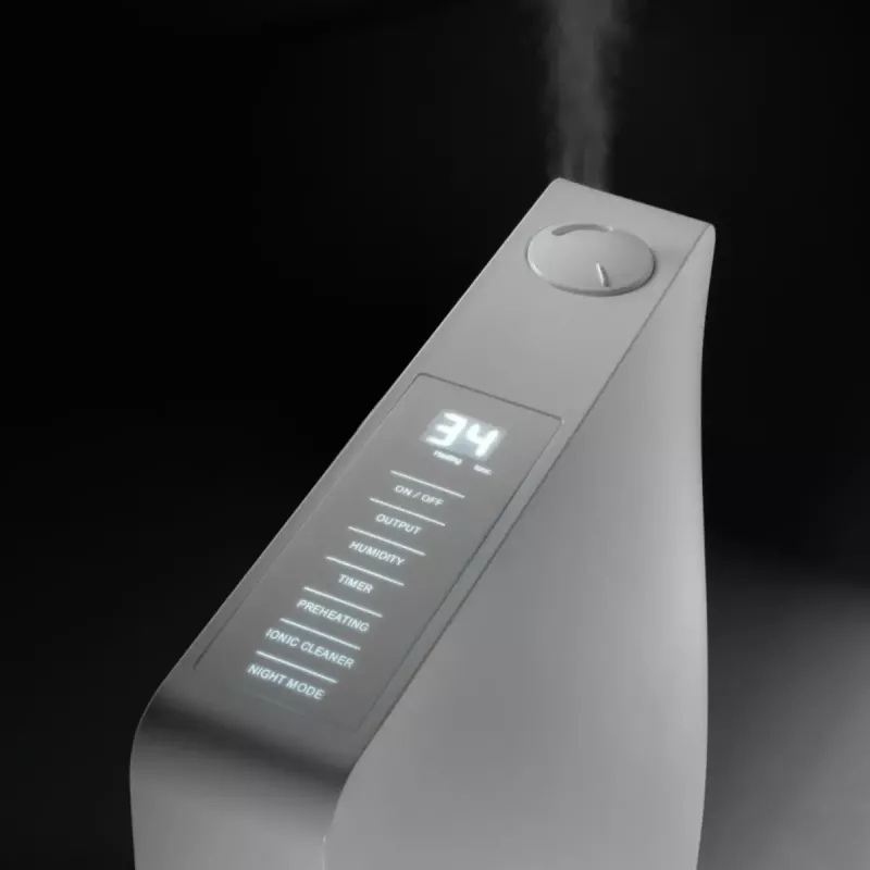 Humidificador ultrassónico compacto para casa Stylies Leonis – funcionamento silencioso, névoa fina para sala, quarto e escritórios