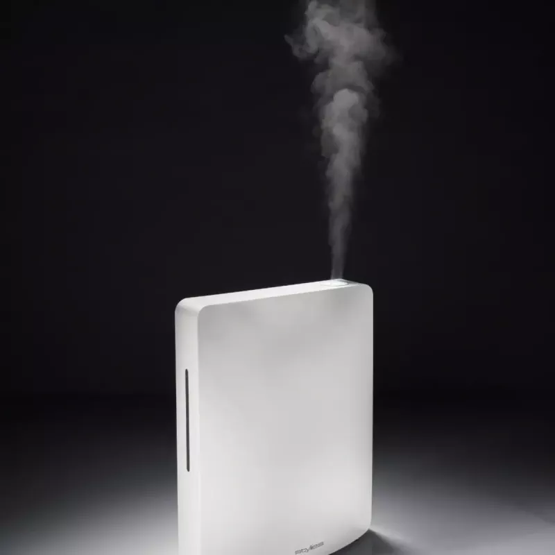 Humidificador ultrassónico compacto para casa Stylies Leonis – funcionamento silencioso, névoa fina para sala, quarto e escritórios