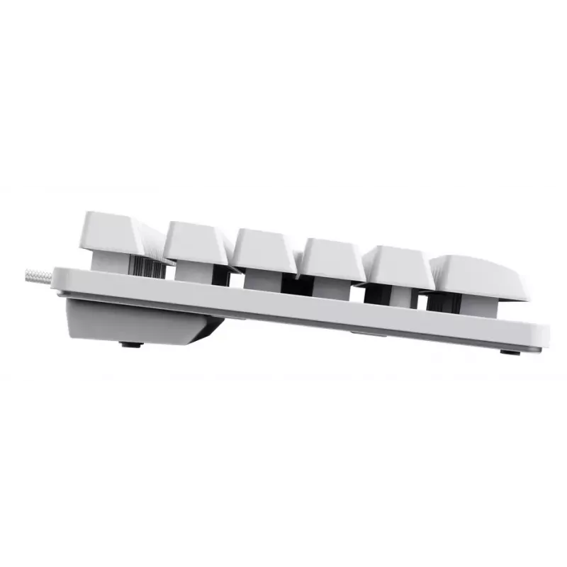 Trust GXT 833W Thado teclado gaming TKL, USB, com fios, de membrana, retroiluminado, disposição US, branco