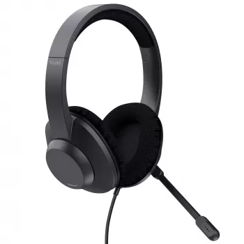 Headset Trust Ayda Max com fios head-band chamadas/música USB Type-C / USB Type-A preto