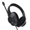 Headset Trust Ayda Max com fios head-band chamadas/música USB Type-C / USB Type-A preto