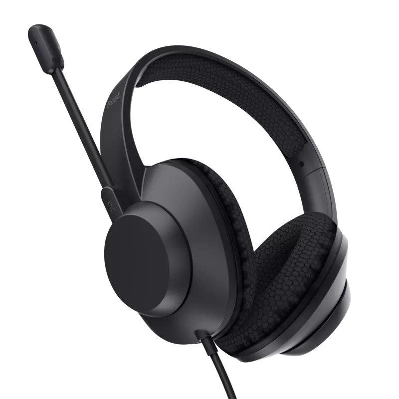 Headset Trust Ayda Max com fios head-band chamadas/música USB Type-C / USB Type-A preto