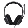 Headset Trust Ayda Max com fios head-band chamadas/música USB Type-C / USB Type-A preto