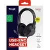 Headset Trust Ayda Max com fios head-band chamadas/música USB Type-C / USB Type-A preto