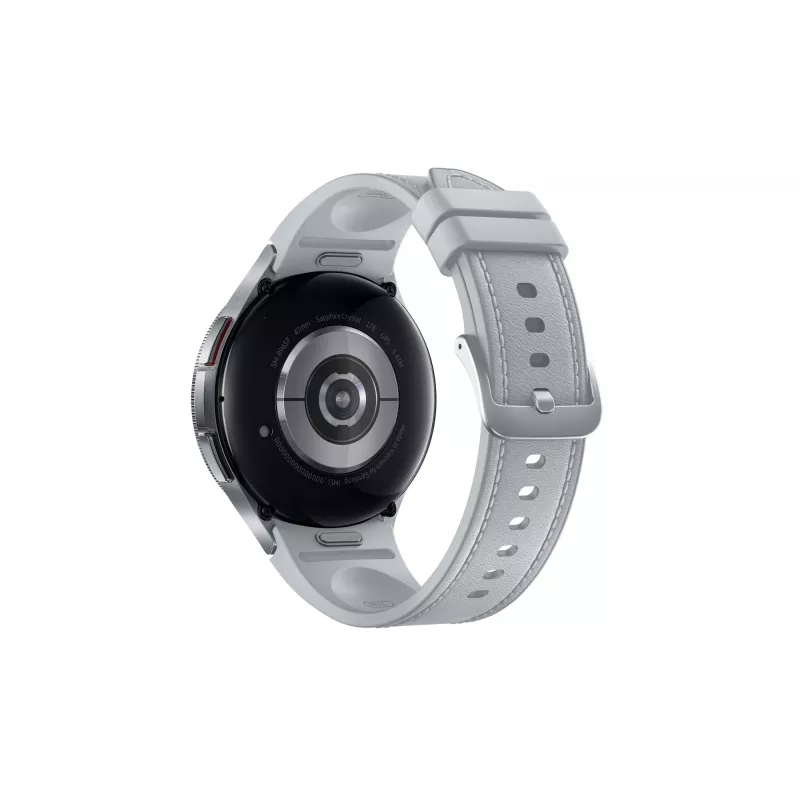 Smartwatch Samsung Galaxy Watch6 Classic – 47 mm caixa em aço inoxidável, 4G, Bluetooth, 425 mAh, bracelete cinzento