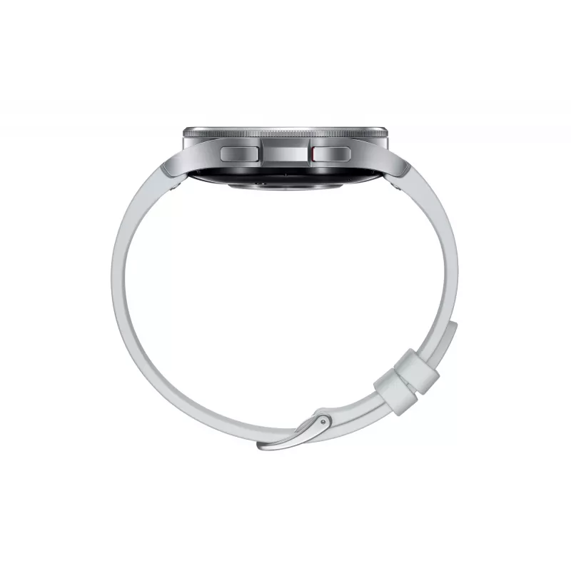 Smartwatch Samsung Galaxy Watch6 Classic – 47 mm caixa em aço inoxidável, 4G, Bluetooth, 425 mAh, bracelete cinzento