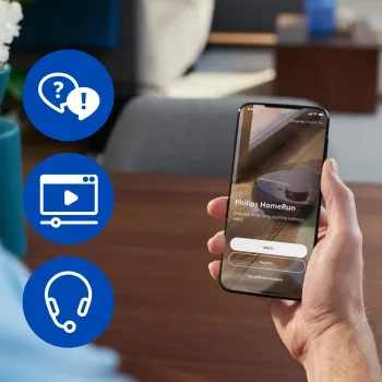Aspirador robô Philips XU5000/10 — saco de pó 0,26 L, Li‑Ion 4800 mAh, 200 min de autonomia
