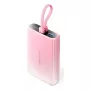 Powerbank Vention 10000mAh (USB-C, Lightning, USB-A) 22,5W indicador LED rosa