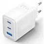Vention FERW0-EU carregador de parede 65 W, 3 portas USB, branco