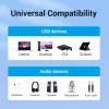 Adaptador de som estéreo externo USB 2.0 Vention com controlo de volume 0,15 m preto ABS