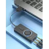 Adaptador de som estéreo externo USB 2.0 Vention com controlo de volume 0,15 m preto ABS