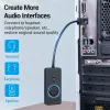 Adaptador de som estéreo externo USB 2.0 Vention com controlo de volume 0,15 m preto ABS