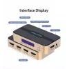 Splitter HDMI Vention 1 entrada 4 saídas 4K@30Hz dourado liga de alumínio