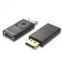 Adaptador Vention DisplayPort macho para HDMI fêmea preto DP HDMI com banho de ouro