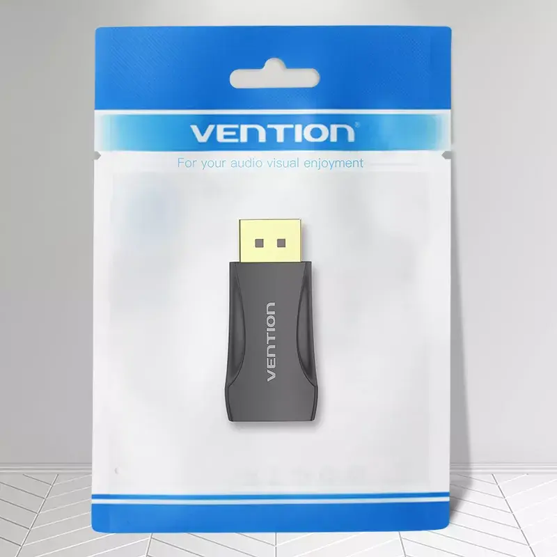 Adaptador DisplayPort para HDMI Vention HBOB0, DisplayPort macho para HDMI fêmea, preto, contactos banhados a ouro