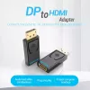 Adaptador DisplayPort para HDMI Vention HBKB0 – DP macho para HDMI fêmea, preto, contactos banhados a ouro