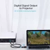 Adaptador DisplayPort para HDMI Vention HBKB0 – DP macho para HDMI fêmea, preto, contactos banhados a ouro