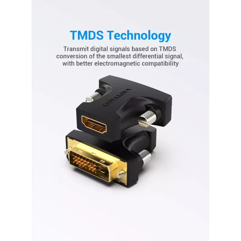 Adaptador Vention HDMI fêmea para DVI macho preto 1920x1080 60Hz