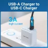 Adaptador USB Vention CDWB0 USB 2.0 macho para USB-C fêmea preto PVC