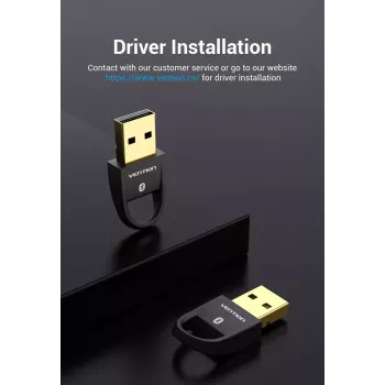Adaptador USB Bluetooth 5.0 Vention CDSW0 conectividade com fios