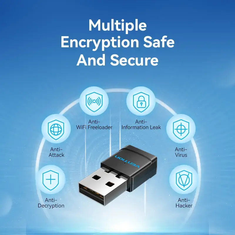 Vention KDSB0 adaptador Wi-Fi USB, dual band 2,4G/5G