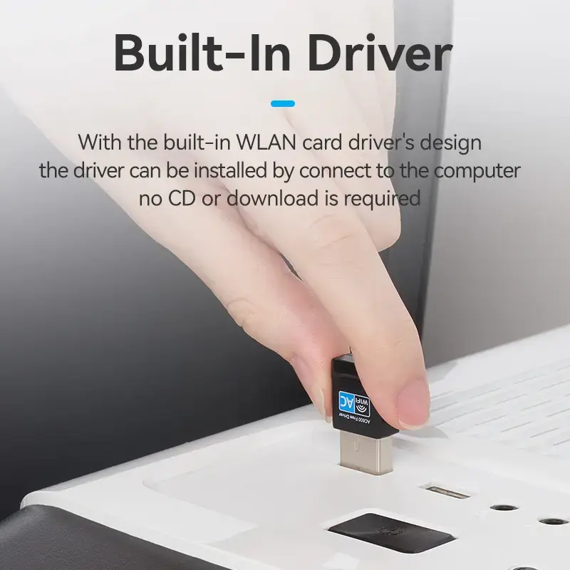 Vention KDSB0 adaptador Wi-Fi USB, dual band 2,4G/5G