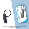 Hub USB 2.0 Vention 3 portas com adaptador Ethernet 100M, host USB 2.0, 4 portas, preto