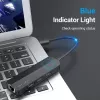 Hub USB 2.0 Vention 3 portas com adaptador Ethernet 100M, host USB 2.0, 4 portas, preto