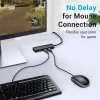 Hub USB 2.0 Vention 3 portas com adaptador Ethernet 100M, host USB 2.0, 4 portas, preto
