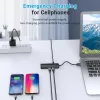 Hub USB 2.0 Vention 3 portas com adaptador Ethernet 100M, host USB 2.0, 4 portas, preto