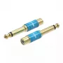 Adaptador de áudio Vention VDD-C03 — 6,5 mm (macho) para RCA (fêmea), contactos banhados a ouro, azul
