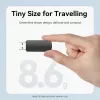 Vention CLGB0 leitor de cartões 2 em 1, USB 3.0 A, SD + TF, letra de unidade dupla, preto
