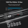Vention CLGB0 leitor de cartões 2 em 1, USB 3.0 A, SD + TF, letra de unidade dupla, preto