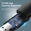 Vention CLGB0 leitor de cartões 2 em 1, USB 3.0 A, SD + TF, letra de unidade dupla, preto