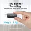 Leitor de cartões Vention 2 em 1 USB 3.0 A SD+TF, USB 3.2 Gen 1, 5000 Mbit/s, preto