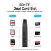 Leitor de cartões Vention 2 em 1 USB 3.0 A SD+TF, USB 3.2 Gen 1, 5000 Mbit/s, preto