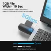Leitor de cartões Vention 2 em 1 USB 3.0 A SD+TF, USB 3.2 Gen 1, 5000 Mbit/s, preto