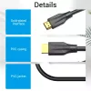 Cabo HDMI 8K Vention 2 m preto 48 Gbit/s HDMI 2.1