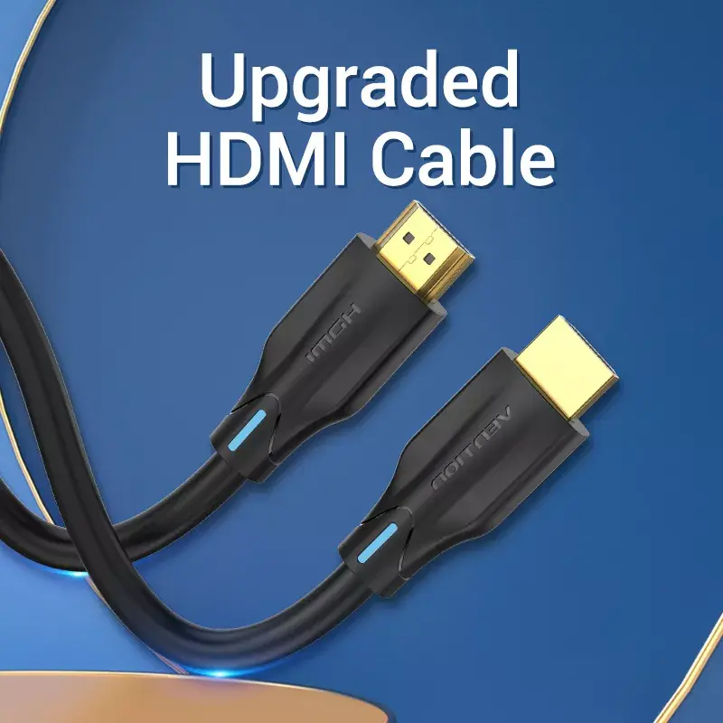 Cabo HDMI 8K Vention 2 m preto 48 Gbit/s HDMI 2.1