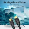 Cabo HDMI 8K Vention 2 m preto 48 Gbit/s HDMI 2.1